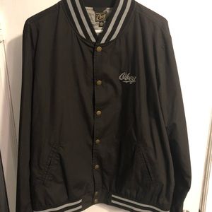 Obey leightweight Varsity Jacket - L
